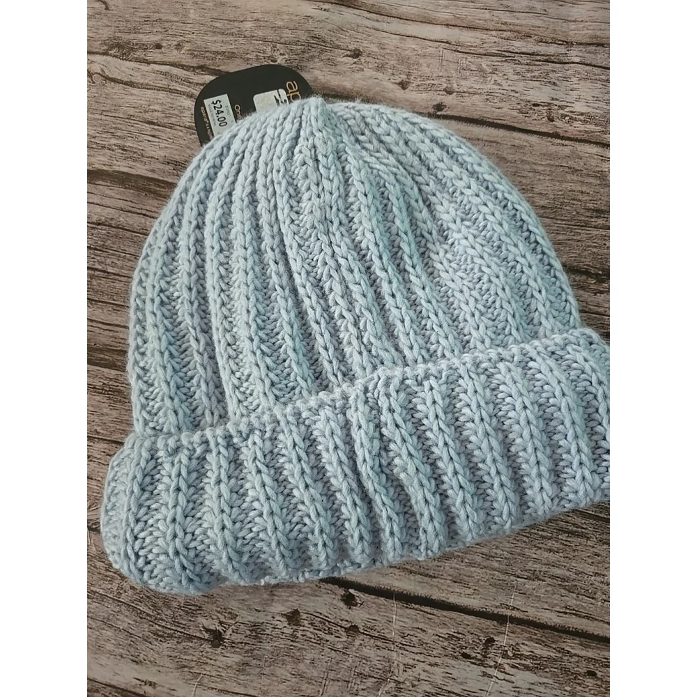 Apana Chunky Fleece Lined Chunky Beanie Beautiful Blue Color OSFM NWT (11) - Picture 2 of 5